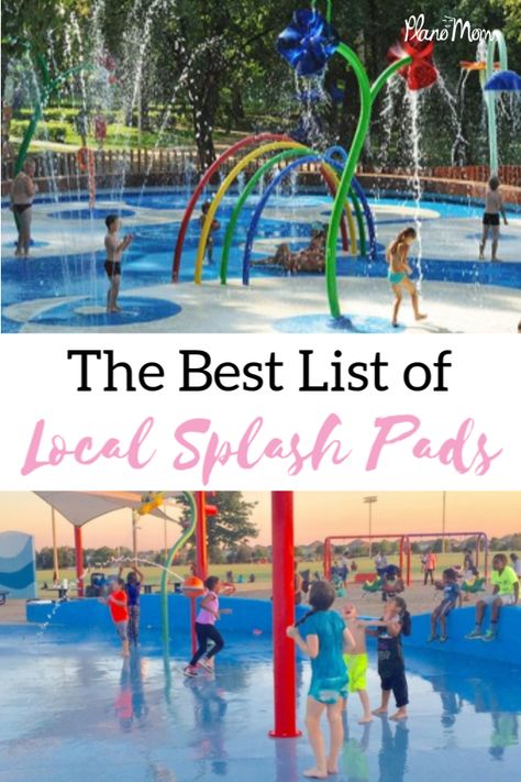 Summer gets really hot here in Texas so we need to stay wet! There’s nothing like fun in the sun at a local splash pad. As a Mom, you can enjoy it too and not worry about any of the kids falling in a pool! Here are some great splash parks in North Dallas that are not far from the Plano area. #splashpads #dallassplashpads #collincounty #summerfun