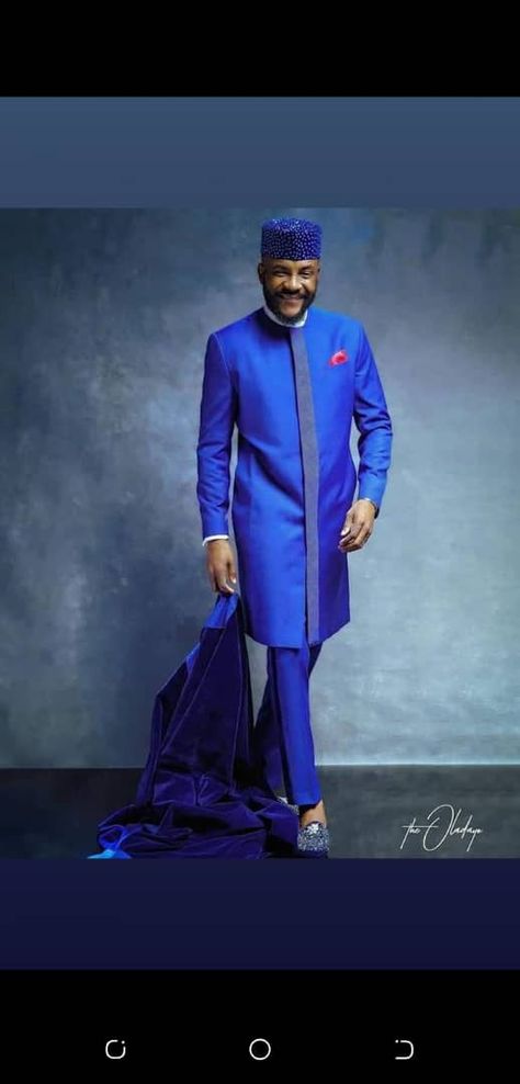 African Attire For Men, African Shirts For Men, Pieces Men, African Shirts, African Men Fashion, African Men, African Attire, Royal Blue, Two Piece