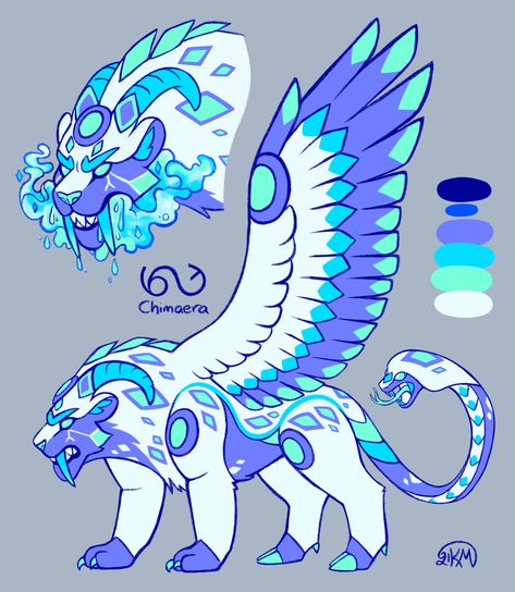 Chimera Character Design, Chimera Drawing, Chimera Oc, Chimera Animals, Cute Creature Design, Dragon Design Concept, Zodiac Creatures, Human Chimera, Chimera Art