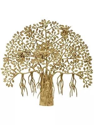 The Bodhi Tree Wall Hanging Kalpavruksh Tree, Bodhi Tree Art, Spiritual Tree, Aesthetic Statue, Tree Wall Hanging, Gautam Buddha, Wal Art, Temple Design For Home, Buddha Wall Art