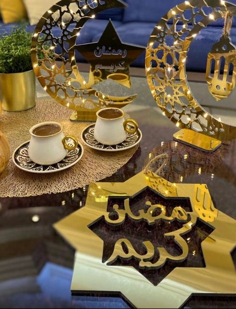 Pin on coffee Ramadan Table Setting, Ramadan Table Decor, Eid Ul Fitr Decorations, Eid Cupcakes, Ramzan Kareem, Happy Birthday Nephew, Eid Images, Ramadan Images, Ramadan Kareem Decoration