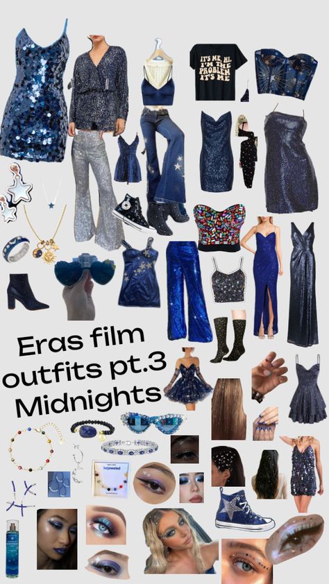 Happy one year midnights 💙🕰️ eras film and concert outfit idea midnights #midnights #ts #erastour #erasoutfit Dinner Night Outfit, Taylor Swift Halloween Costume, Cute Concert Outfits, Taylor Swift Costume, Fashion Show Themes, Taylor Swift Dress, Taylor Outfits, Taylor Swift Birthday, Taylor Swift Tour Outfits