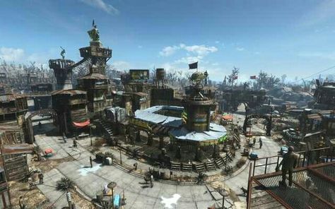 Fallout 4* Fallout 4 Tips, Fallout Settlement, Fallout 4 Settlement Ideas, Apocalypse Landscape, Fallout Cosplay, Fallout Fan Art, Fallout Game, Fallout Art, Fall Out 4