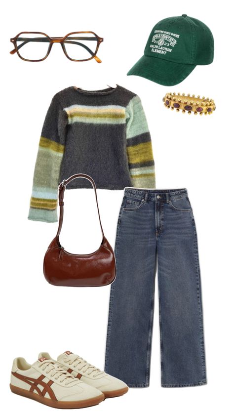 #outfit #style #fashion #outfitinspo #fit 90s Aesthetic Clothing, Winter Colourful Outfits, Colorful Thrift Outfits, New York Street Style Winter, 90s Style Fall Sweater For Streetwear, Fall 90s Outfits, Eclectic Outfits Aesthetic, Vintage Colorful Sweater, Multicolor 90s Style Winter Sweater