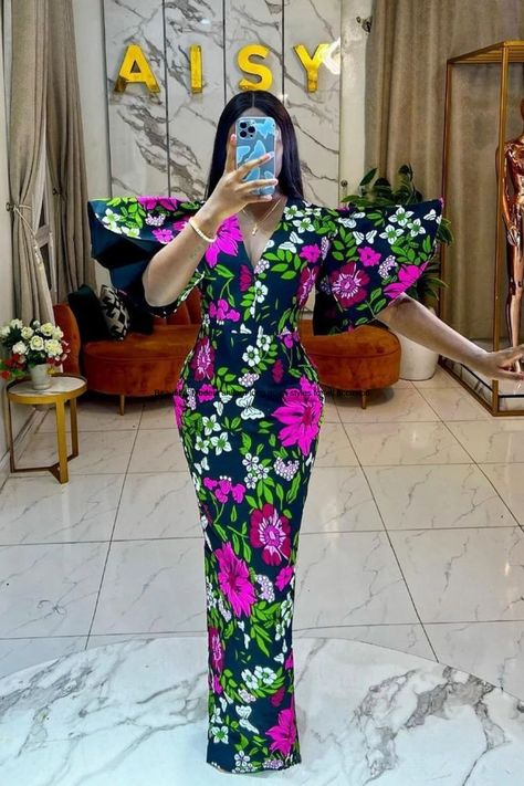 Dresses Ankara, Beautiful Ankara Gowns, Ankara Dress Designs, Ankara Long Gown, Beautiful Ankara Styles, Trendy Ankara Styles, Ankara Long Gown Styles, Ankara Dress Styles, African Prom Dresses