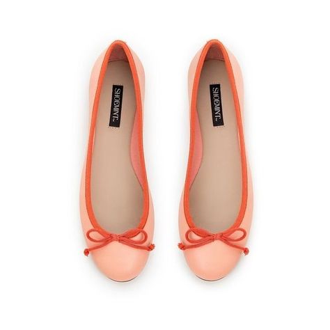 Coral Flats, Orange Sorbet, Orange Shoes, Shoe Closet, Crazy Shoes, Pretty Shoes, Shoe Obsession, Ballet Flat, Shoe Porn