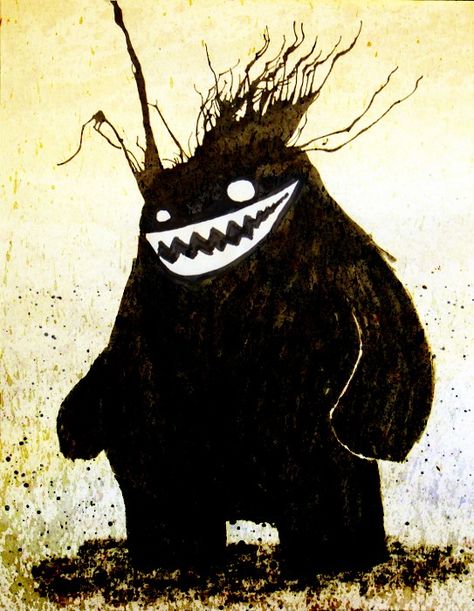 Ink head monster by sticmann on deviantART Daily Ink Monster, Ink Monster Art, Ink Monster Character Design, Beast Drawing Monsters, Blob Monster, Abstract Monster, Shadow Character, Ink Monster, Tattoo Nightmares