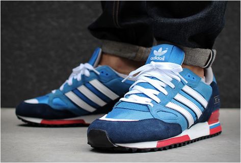 Estos siestan chidos Adidas Zx 750, Adidas Zx, Sneakers Addict, On Sneakers, Sneakers Men Fashion, Sneaker Collection, Bluebird, Sneaker Shopping, Running Shoes For Men