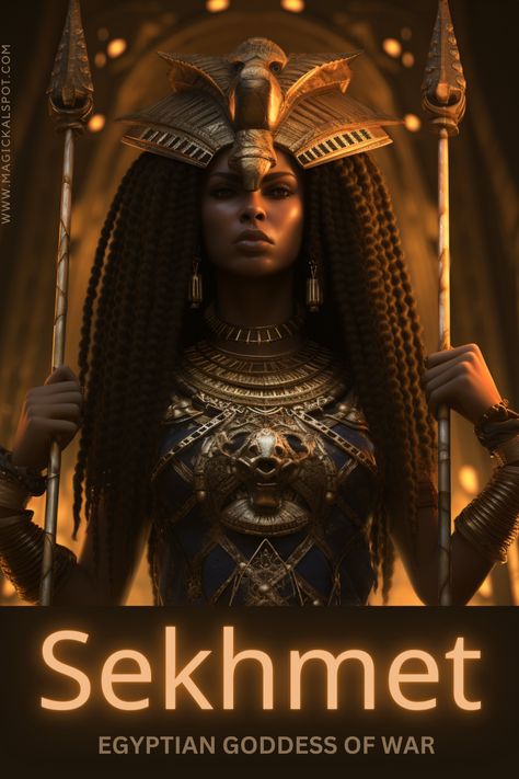 Step into the sands of Ancient Egypt with "Who is Sekhmet: Egyptian Goddess of War". 🦁🏺 Unravel the tales of Sekhmet, the fierce lioness deity known for her wrath and healing powers. Discover her dual nature, her legendary battles, and her place in Egyptian cosmology. From protector to punisher, delve into the multifaceted world of this mighty goddess. #AncientEgypt #WarGoddess #Sekhmet Fierce Lioness, Egyptian Goddess Art, Black Power Art, Afrofuturism Art, African Mythology, Ancient Egyptian Goddess, Pregnant Lady, Egyptian Women, Black Goddess