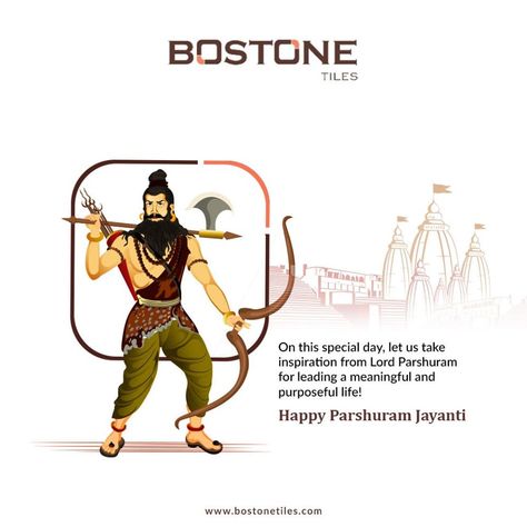 On this special day, let us take inspiration from Lord Parshuram for leading a meaningful and purposeful life! 𝐇𝐚𝐩𝐩𝐲 𝐏𝐚𝐫𝐬𝐡𝐮𝐫𝐚𝐦 𝐉𝐚𝐲𝐚𝐧𝐭𝐢  #Bostone #परशुरामजयंती #parshuramjayanti #LordParshuram #Blessings #God #ParshuramJanmotsav #Parsuram #AkshayaTritiya #Parshuram_Jayanti #greetings #ceramic #gujarat #morbi Parshuram Jayanti Poster, Lord Parshuram, Jay Parshuram, Parshuram Jayanti, Independence Day Hd, Hanuman Tattoo, Eid Mubarak Greeting Cards, Purposeful Life, Eid Mubarak Greetings