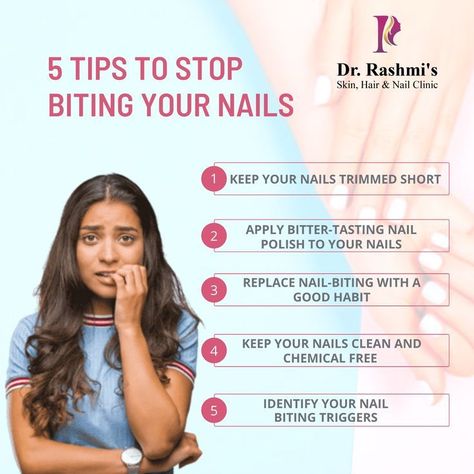 Stop Bitting Nails Tips, How To Stop Bitting Your Nails, How To Stop Biting Your Nails Tips, How To Not Bite Your Nails, How To Stop Nail Biting, How To Stop Biting Nails, Don't Be Insecure, Nail Facts, Stop Nail Biting