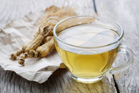 7 Herbs to Naturally Heal Adrenal Fatigue | Natural Remedies Benefits Of Drinking Ginger, Ginseng Tea, Zinc Rich Foods, Lime Tea, How To Relieve Nausea, Health Benefits Of Ginger, Best Herbal Tea, Ginger Water, Ginger Benefits