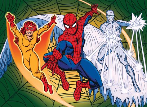 Spiderman And His Amazing Friends, Marvel Comics Vintage, Marvel Animation, Marvel Superheroes Art, Friends Episodes, Classic Cartoon Characters, Amazing Friends, Cartoon World, Bd Comics