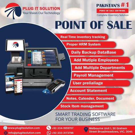 point of sale system helps business owners to manage easily and check the growth of business with all type of analytics. epos is Electronice point of sale system can be used for takeaways, Restaurants, Shops even all type of businesses. Best EPOS system with cheap prices, user friendly and free training is Plugitsolution EPOS software. https://plugitsolution.com Point Of Sale System, Retail Pos System, Sales Report, Trial Balance, Pos Software, Pos System, Marketing Poster, Customer Loyalty, Point Of Sale