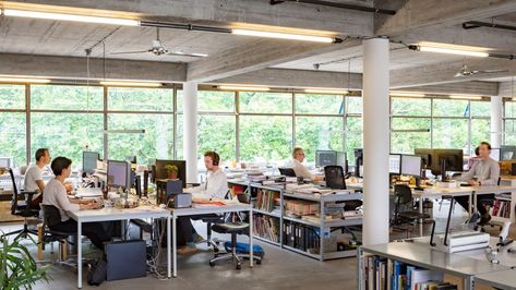 Studios of Dutch architecture firms including OMA and MVRDV revealed Architect Office Workspace, Workshop Architecture, Dutch Architecture, Design Studio Workspace, Architecture Firms, Home Studio Photography, Architecture Company, University Architecture, Office Interior Design Modern