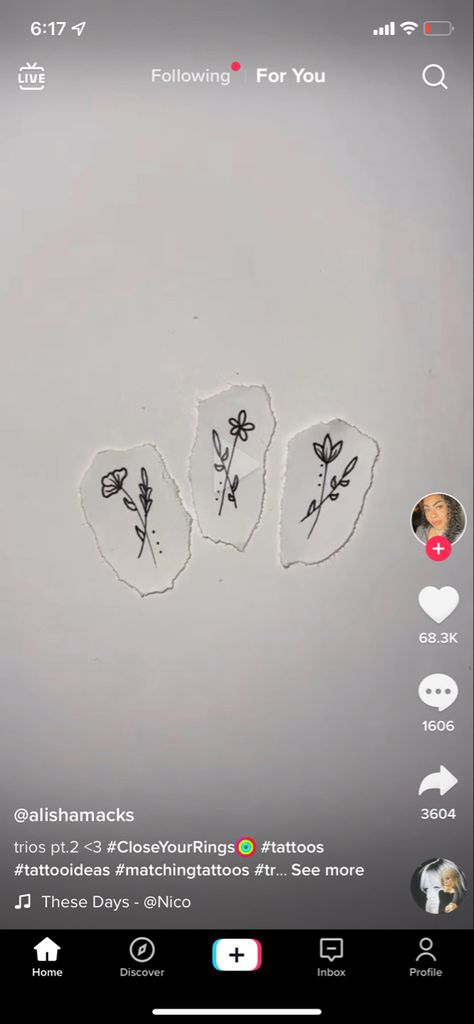 Trio Matching Tats, Tattoo Ideas Group Of 3, Tattoos For 3 Friends Matching, Tattoo Ideas For Group Of 3, Minimalist Trio Tattoo, Matching Tats For 3 Friends, Dainty Trio Tattoos, Small Matching Tattoos Trio, Group Of 3 Tattoo Ideas