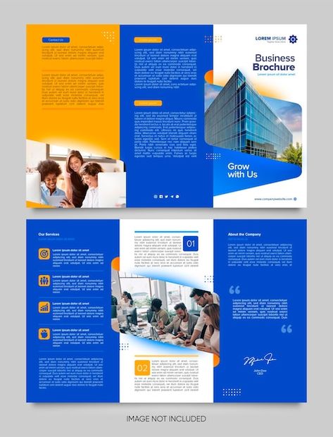 School Flyer, Trifold Brochure Design, Trifold Brochure, Business Brochure, Brochure Design, Premium Vector, Graphic Resources, Branding, Quick Saves