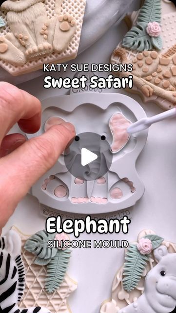 Katy Sue Designs Cakes on Instagram: "WILD SAVINGS on our Sweet Safari Moulds this week only!! Create a parade of the savannah’s cutest characters to decorate cakes and cookies, perfect for new baby, christenings and birthday parties.  🐘 Click the Mould Mondays link in bio.  . . . #sweetsafari #safaricake #safariparty #animalcake #lioncake #elephantcake #junglecake #safaritheme #animaltheme #safaristyle #siliconemould #siliconemold #fondantmould #fondantmold #cakedecorating #cakedecoratingideas #kidspartyideas #kidspartydecor #kidscakeideas #safari #lioncub #fondant #cakedecorating #cakeideas #cakeart #madeinuk #katysue #cakemould #katysuedesigns #cakemold" Animal Fondant Tutorial, Fondant Cookies Tutorial, Animals Cakes Birthday, Wild One Cake Ideas, Safari Cake Ideas, Safari Cake Design, Safari Birthday Party Cake, Wild Animals Cake, Jungle Safari Birthday Cake