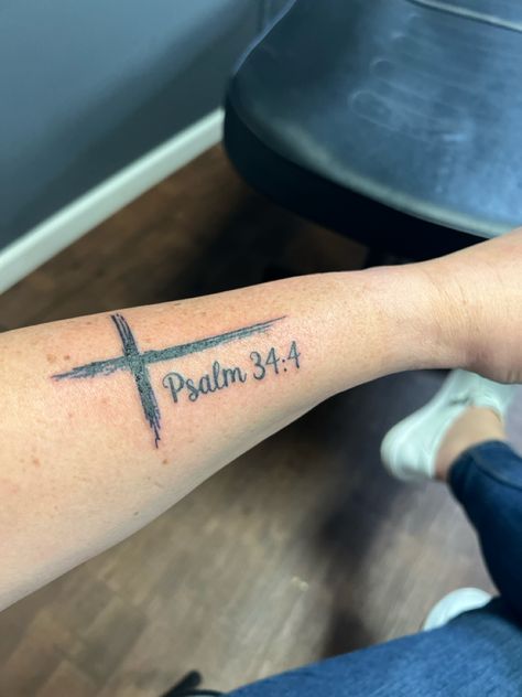 Psalm 121 Tattoo, Psalms 23:4 Tattoos, Psalms 23 4, Psalm 34 4, Psalm 91 1, Psalm 61, Cursive Tattoos, 4 Tattoo, Cross Tattoo