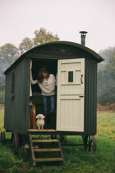 Shepherds Hut For Sale, Eco Cabin, Shepherds Hut, Tiny Spaces, Tiny House Living, Tiny Living, House On Wheels, Small Living, Little House