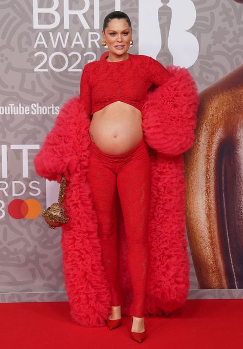 Jessie J – BRIT Awards 2023 • CelebMafia Brit Awards 2023, J Style, Hit Or Miss, O2 Arena, Jessie J, Brit Awards, Baby Bumps, Celebrity Outfits, Red Carpet