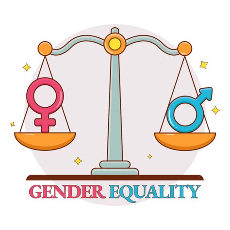 Gender Equality Illustration, Female Symbol, Display Banners, Gender Equality, Male And Female, Graphic Design Templates, Free Graphic Design, Image Design, Character Illustration