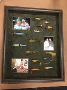 Gifts For Boyfriend Hunting, Fishing Bedroom, Fishing Lures Display, Fishing Lures Art, Diy Christmas Gifts For Boyfriend, Diy Fishing Lures, Birthday Gifts For Him, Fishing Room, Man Cave Home Bar