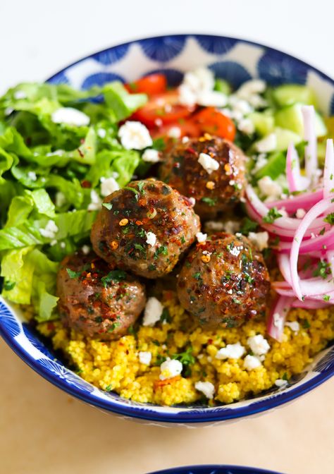 Moribyan Recipes, Ground Lamb Meatballs, Lamb Balls, Copycat Cava, Spicy Lamb Meatballs, Cava Copycat, Lamb Meatballs Greek, Gochujang Chicken, Baby Chef