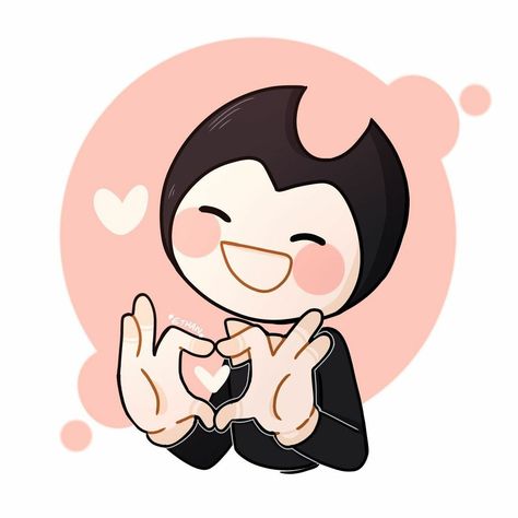 Bendy Fanart Cute, Batim Icons, Bendy Fanart, Bendy Y Boris, Valentines Day Cartoons, Ink Demon, Demon Baby, Fnaf Baby, Alice Angel