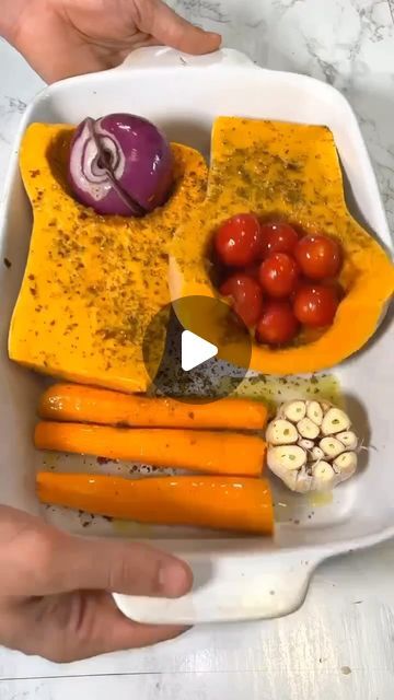 Mediterranean Diet Plan 🇺🇸 on Instagram: "Butternut Squash Soup | Recipe ⬇️  By @Dr.vegan  Ingredients 1 Butternut Squash small to medium-sized 200 ml Coconut Milk approximately half of a standard 400 ml can of full-fat 1-2 Red Onions 1 head Garlic 2 Tomatoes or 1 cup of cherry tomatoes 350 ml Vegetable Broth (1 1/2 cups) 1 tsp Fresh Ginger optional: grated Olive Oil enough to drizzle over vegetables Fresh Cilantro: for garnish For Grilled Cheese: 2 slices of bread preferred vegan cheese, vegan butter Seasoning 1 tsp pepper 1 tsp dry cumin 1 tsp paprika 1 tsp dried thyme 1 tsp dried rosemary 1 tsp chili flakes to taste  Instructions Preparation: Preheat the oven to 380°F (193°C). Prepare all listed vegetables and place them in a baking dish. Add all seasonings, including cumin, paprika, Squash Carrots Recipes, Non Tomato Based Soup, Dr Vegan Butternut Squash Soup, Oven Roasted Squash Recipes, The Best Soup Recipes Ever, Roasted Veg Soup Recipes, Easy Healthy Vegetable Soup, Roasted Butternut Squash Soup Easy, Butternut Squash Vegetable Soup