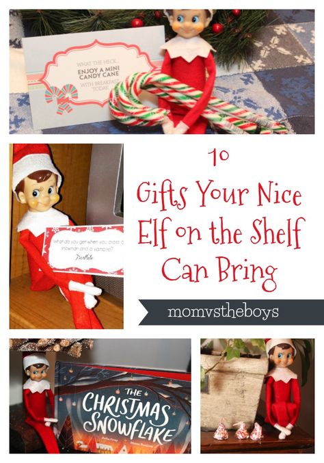 10 gifts your nice elf on the shelf can bring. #elfontheshelf Nice Elf On The Shelf, Elves Gift, Elf Kit, Awesome Elf On The Shelf Ideas, Elf Activities, Goodbye Gifts, Elf Movie, Love Anniversary Quotes, Pajamas Gift