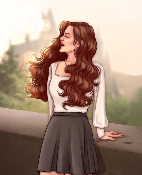 Mia Potter, Harry Potter Epilogue, Hermione Granger Fan Art, Hermione Granger Fanart, Hermione Fan Art, Gryffindor Pride, Harry And Hermione, Harry Potter Hermione Granger, Draco And Hermione