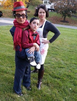 Ventriloquist Dummy Costume, Ventriloquist Costume, Illusion Halloween Costumes, Dummy Costume, Butcher Costume, Illusion Costumes, Rl Stine, Ventriloquist Dummy, Clever Costumes