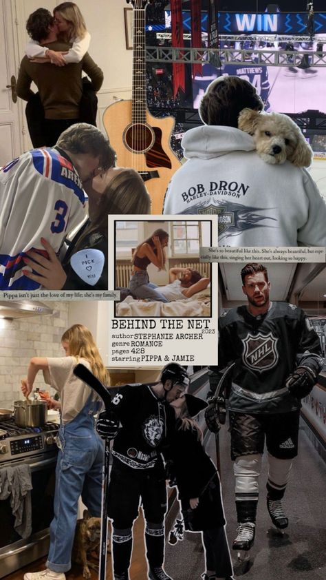 Behind The Net Book, Behind The Net Aesthetic Book, Vancouver Storm Series, Behind The Net Stephanie Archer, Stephanie Archer, Behind The Net, Archer Quotes, Sport Romance, Collage Books