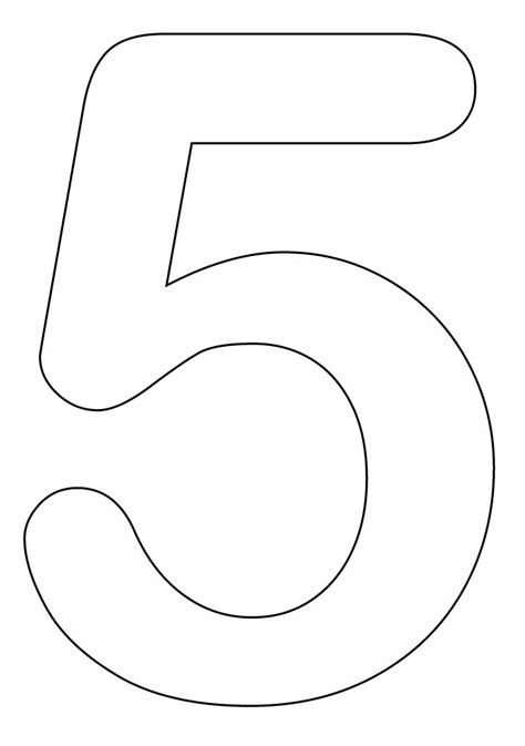 Number 5 Template | Crafts And Worksheets For Preschool Number 5 Printable, Pattern Worksheets For Kindergarten, Gingerbread Man Coloring Page, Five Is A Vibe, Toy Story Coloring Pages, Body Preschool, Minions Coloring Pages, Free Printable Numbers, Popular Coloring Pages