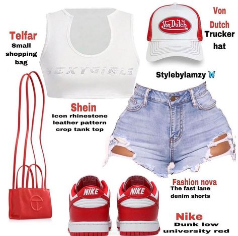 Cute Outfits Baddie, Outfits Baddie, Teen Swag Outfits, Fasion Outfits, Stylish Summer Outfits, All Day Everyday, Cute Lazy Day Outfits, Swag Outfits For Girls