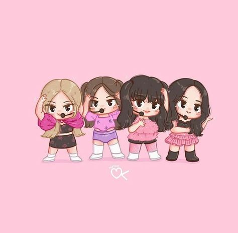 Kpop Chibi Blackpink, Blackpink Cartoon, Aesthetic Notes, Cartoon Edits, Friends 2, Blackpink Poster, Blackpink Wallpaper, Kpop Drawings, Blackpink Funny