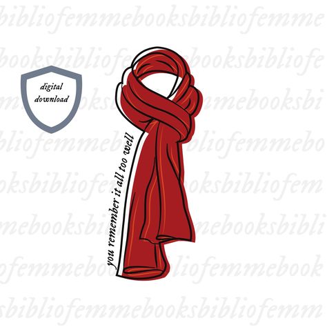 Red Scarf Tattoo, Red Taylor Swift Scarf, Evermore Drawing, Scarf Tattoo, Drawing Taylor Swift, Red Scarf Outfit, Scarf Drawing, Eras Outfit, Rs Logo