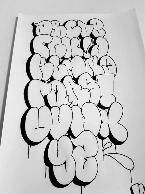 Bubble Letters Designs Graffiti Font, Graff Bubble Letters, Throw Graffiti Letters, Graffiti Lettering Bubble Style, Graffiti Lettering Blocky, Bubble Writing Graffiti, Grafitti Throw Ups Alphabet, Crazy Graffiti Alphabet, Grafitti Bubble Letters