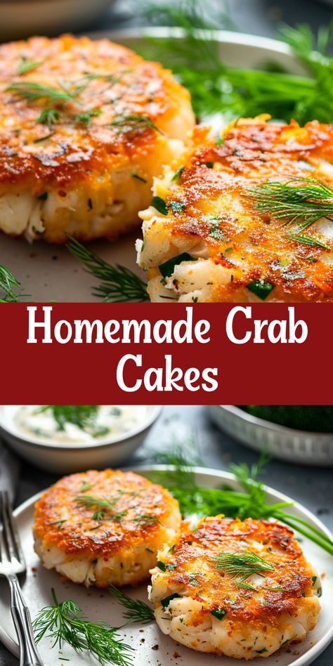 Make homemade crab cakes with this step-by-step guide. Fresh, flavorful, and easy to cook. Crab Cakes Recipe With Canned Crab, Simple Crab Recipes, Homemade Crab Cakes Recipes, Simple Crab Cakes, Crab Cakes Recipe Best Easy, Simple Crab Cakes Recipe, How To Cook Crab Cakes, Best Crab Cake Recipe, Imitated Crab Cakes Recipes