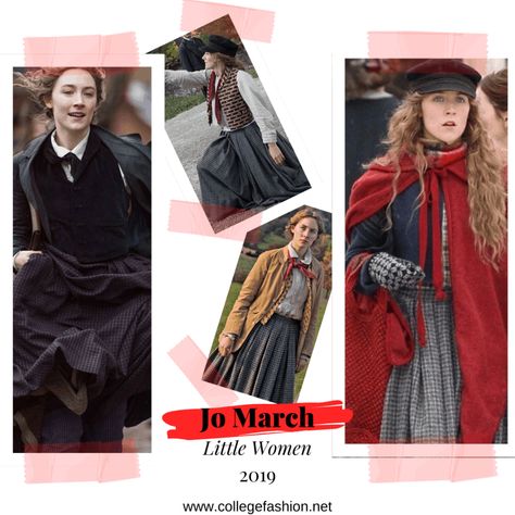 Jo March in Little Women 2019 Saoirse Ronan Jo March Dress, Jo March Costume Diy, Jo March Costume, Jo March Outfit, Little Women Fashion, Saoirse Ronan Jo March, Jo March Aesthetic, Jo March Little Women, Little Women Aesthetic