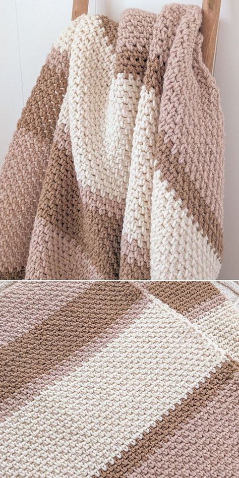 Crochet Striped Throw, 4 Colour Crochet Blanket, Striped Afghan Crochet, Striped Crochet Blanket 2 Colors, Stripe Patterns For Crochet Blankets, Cozy Stripe Crochet Blanket, Crochet Afghan Color Schemes, Baby Blanket Crochet Ripple, Two Color Crochet Blanket Patterns