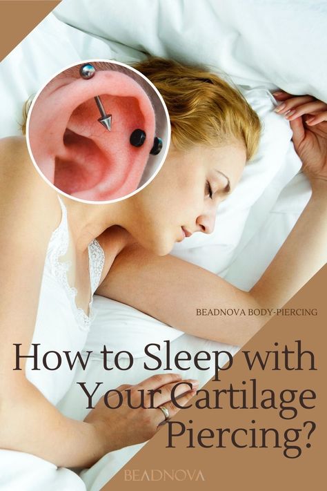 Getting cartilage piercing is cool, but you have to carefully take care of it, it is easier to get infection and painful than earlobe piercing. Let's see how to sleep with cartilagle piercing Least Painful Piercings, Piercing Bump, New Ear Piercing, Back Piercings, Flat Piercing, Ear Lobe Piercings, How To Sleep, Cartilage Piercings, Piercing Aftercare