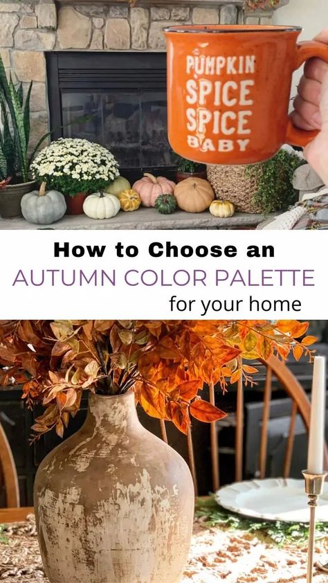 Fall Decorating Inspiration, Soft Autumn Color Palette, Autumn Color Palette, Color Palette Inspiration, Summer Flowers Garden, Color Palette Ideas, Dining Room Table Centerpieces, Modern Farmhouse Home Decor, Fall Decor Inspiration