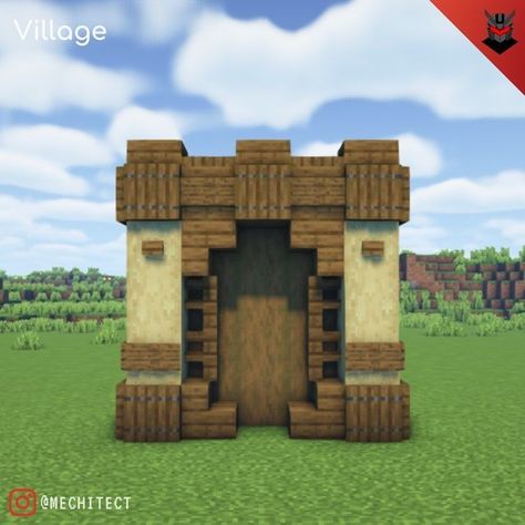 Minecraft Notice Board Design, Minecraft Wall Designs Inside, Minecraft Doorway Ideas, Minecraft Doorway, Minecraft Wall Design, Minecraft Doorway Design, Minecraft Wall Designs, Minecraft Shops, Minecraft Wall