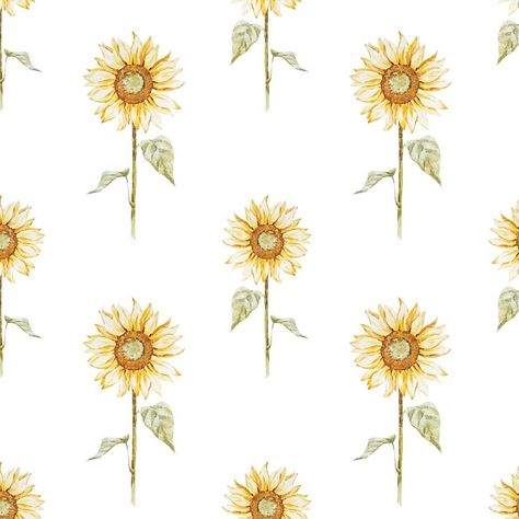 Sunflower Apple Watch Wallpaper, Wallpaper For House, Sunflower Macbook Wallpaper Aesthetic, Wallpaper For Rooms, Sunflower Pattern Wallpaper, Sunflower Room Wallpaper, Sunflower Nursery, Sheets Bedding, Wildflower Nursery