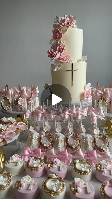 Communion Desserts, Sweet Moments, Dessert Tables, Sweet Delights, Sugar Flowers, Cakepops, Dessert Table, Dessert, In This Moment