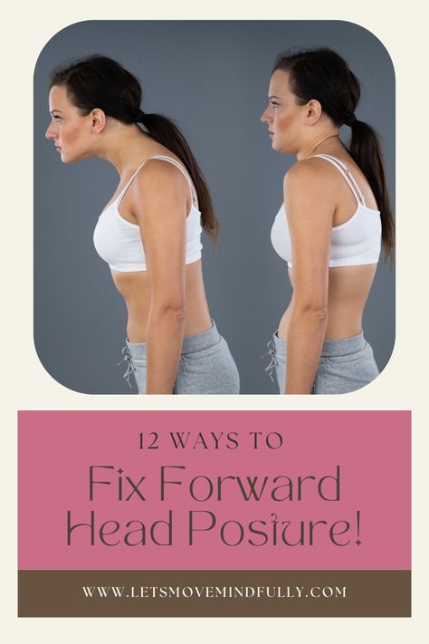 Get ready to say goodbye to neck and shoulder pain! Our latest blog post, '12 Ways to Fix Forward Head Posture' has got your back (or, well, your neck) covered. From simple stretches to posture-correcting exercises, we've got tips and tricks to help you straighten up and stand tall. Let's fix forward head posture together! Correct Forward Head Posture, Fix Forward Head Posture, Forward Head Posture Correction, Fix Bad Posture, Fix Rounded Shoulders, Forward Head Posture Exercises, Neck Hump, Simple Stretches, Posture Collar