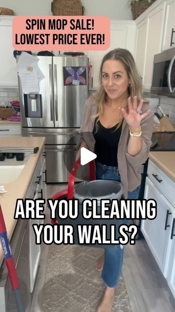 Heather Rhodes on Instagram: "Run, my fave spin mop I use to clean ALL THE THINGS, is lowest price I’ve ever seen for Presisents Day! Comment OSM40 & I’ll dm you the sale! I use this mop with different mop heads to clean my walls, baseboards, doors, airvents, cabinets, shower, blinds & more! Love a versatile cleaning tool!" Shower Blinds, Mop Solution, Cabinet Cleaner, Wall Cleaning, Life Hacks Cleaning, Cleaning Cabinets, Time Of The Month, Spin Mop, Mop Heads