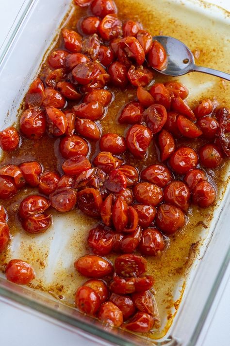 Spicy Tempeh, Healthy Recipes Simple, Roasted Grape Tomatoes, Heart Healthy Snacks, Easy Bruschetta, Healthy Toast, Cherry Tomato Recipes, Roasted Cherry, Healthier Options